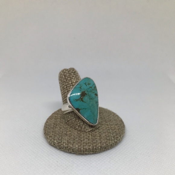 14.5Ct Turquoise Ring Handmade - Picture 2 of 5